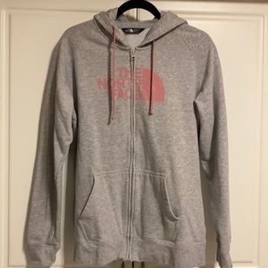 Northface womens zip-up hoodie